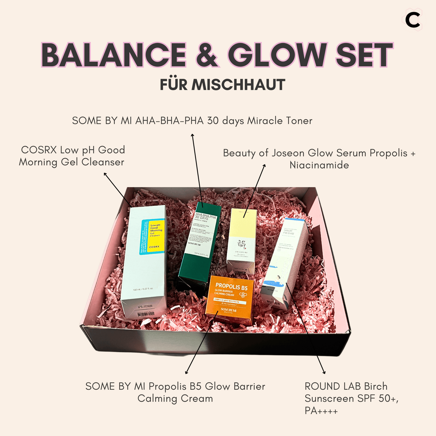 Balance &amp; Glow Set für Mischhaut