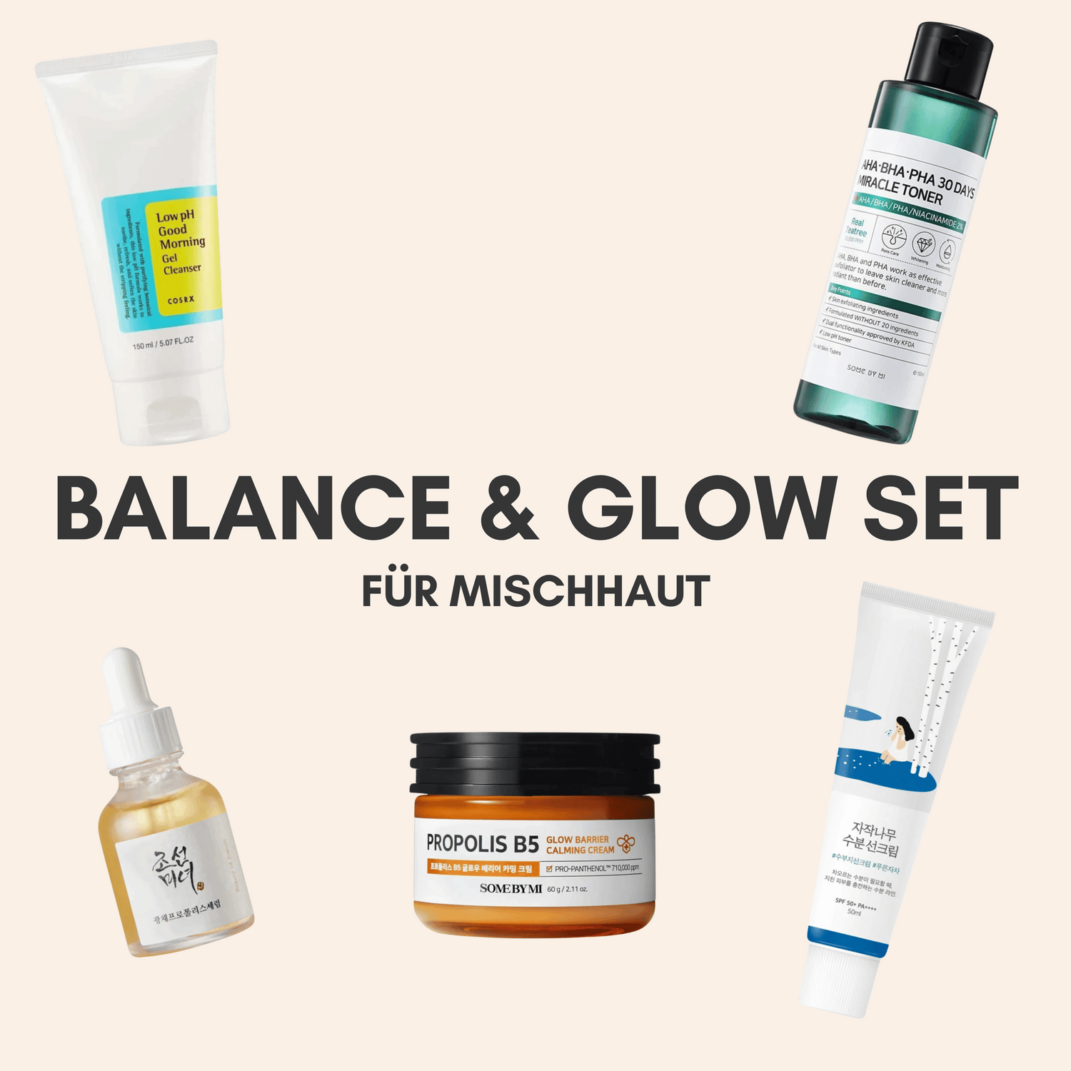 Balance &amp; Glow Set für Mischhaut