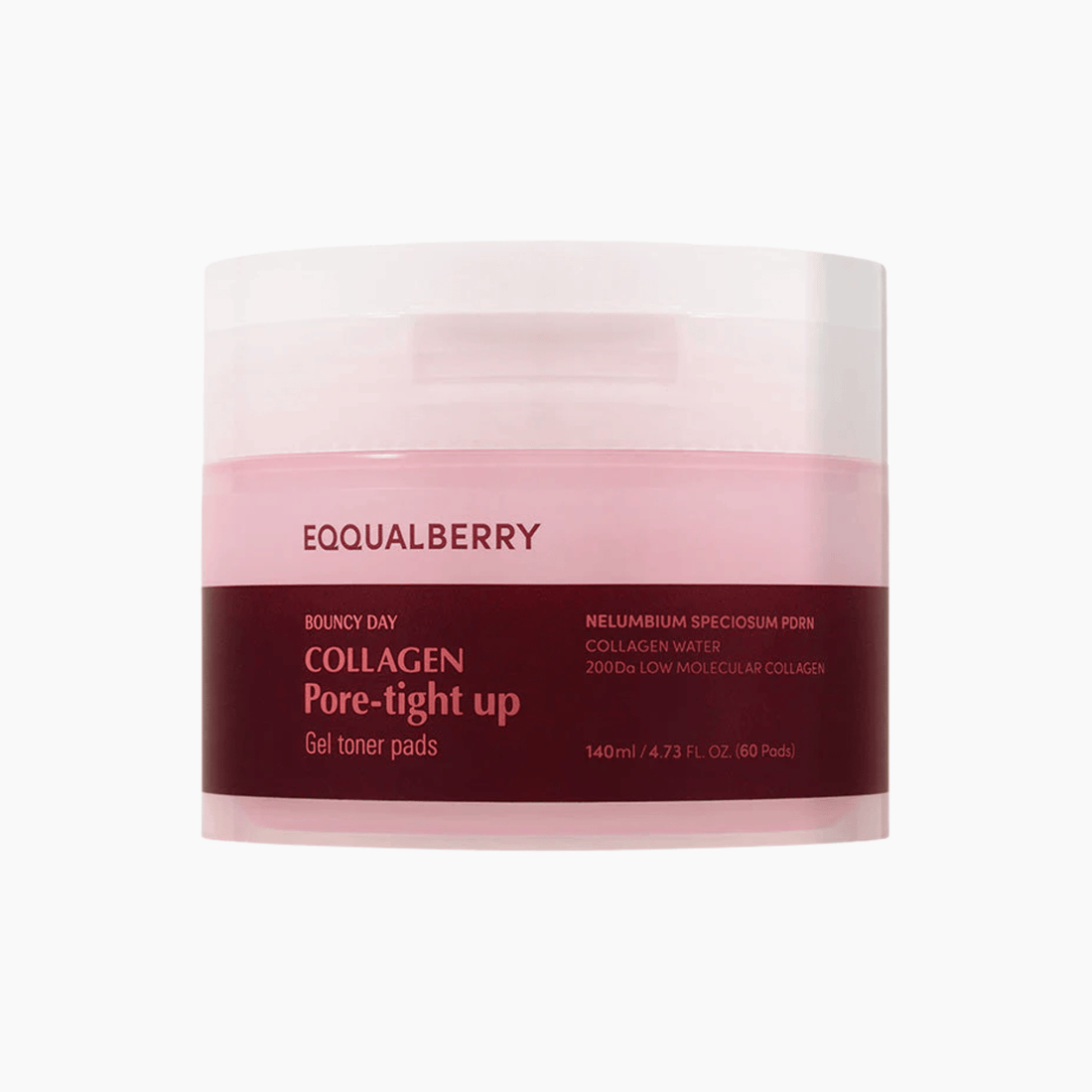 EQQUALBERRY Collagen Pore Tight Up Gel Toner Pads 140ml