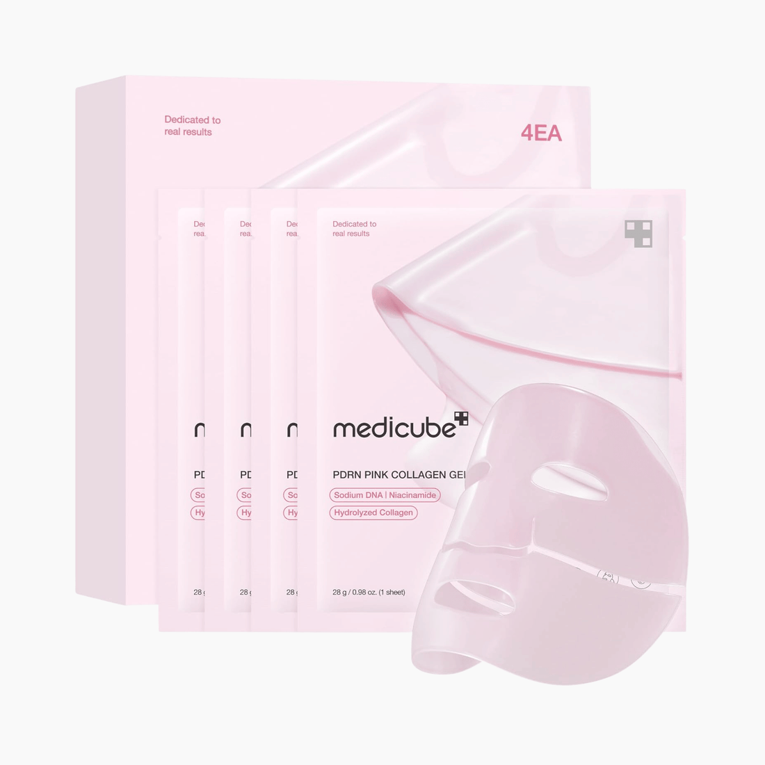 Medicube PDRN Pink Collagen Gel Mask 4 Stück - cosmadic