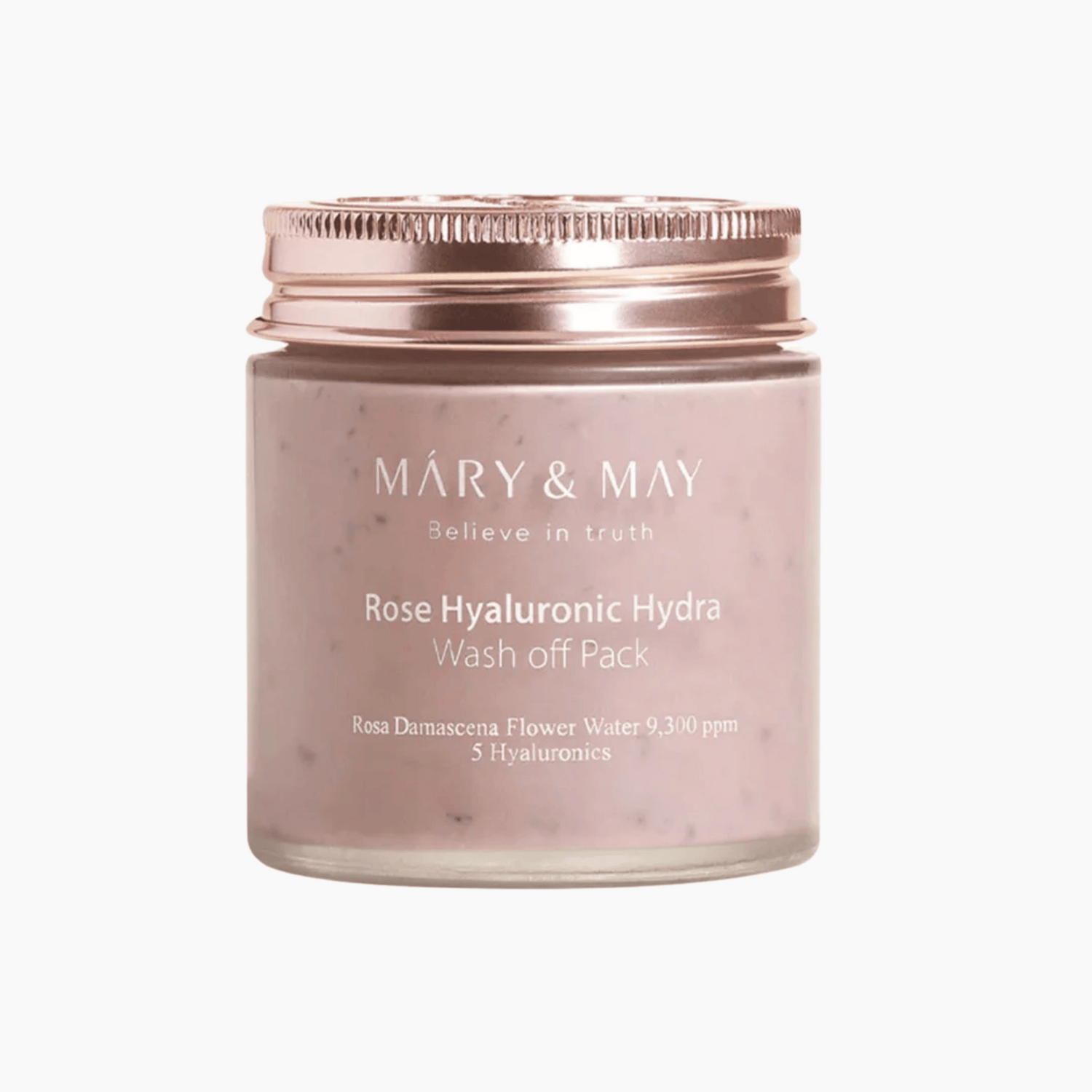 MARY &amp; MAY Rose Hyaluronic Hydra Wash Off Pack 125g - cosmadic