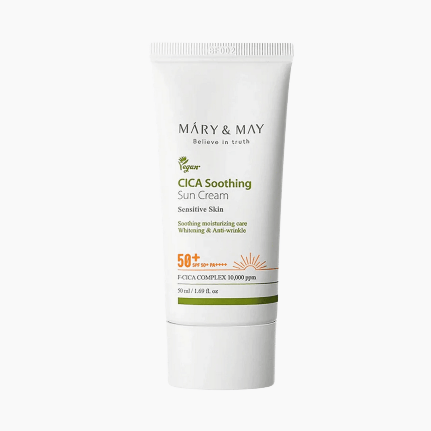 Mary &amp; May CICA Soothing Sun Cream SPF50+ PA++++ 50ml - cosmadic