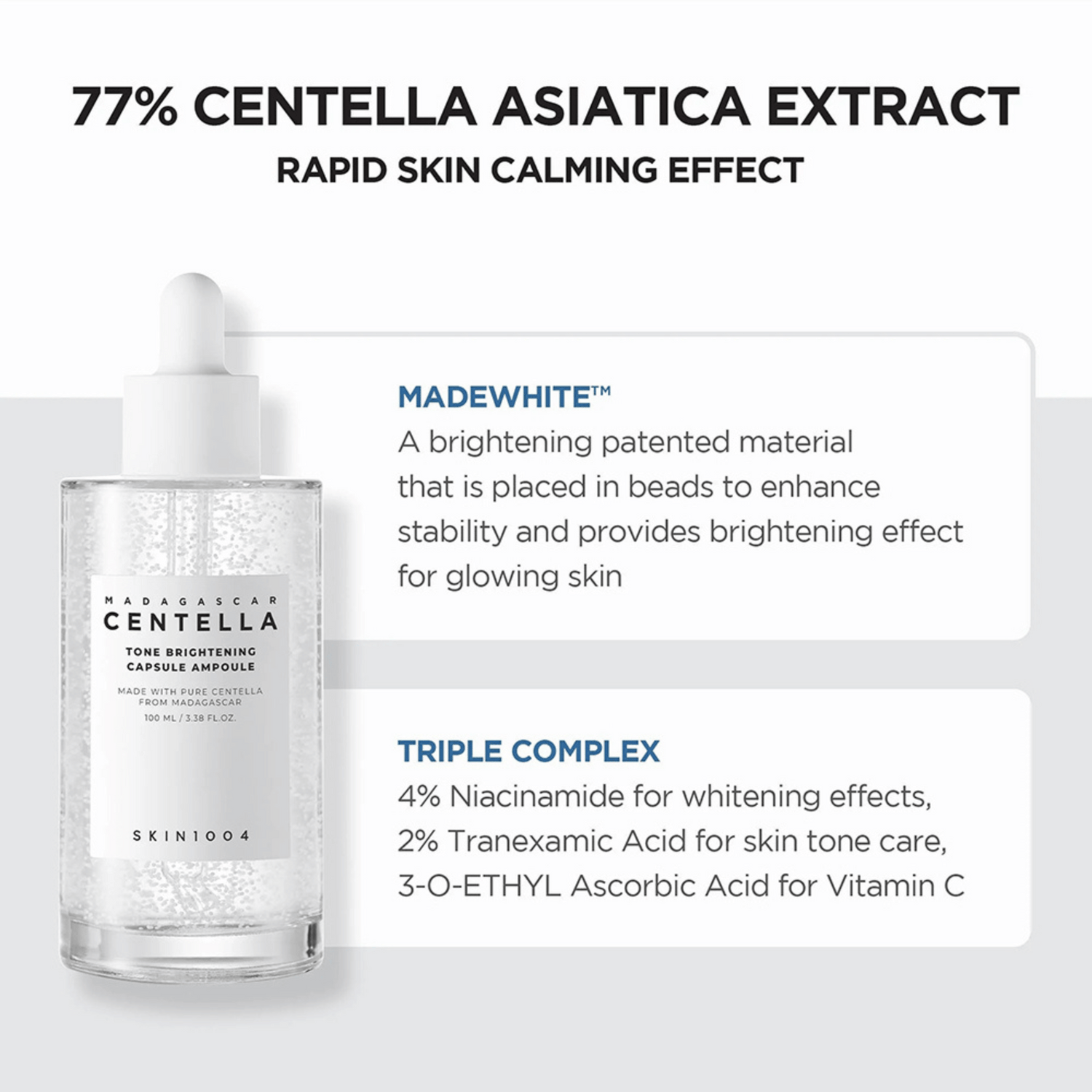 Skin1004 Madagascar Centella Tone Brightening Capsule Ampoule 100ml
