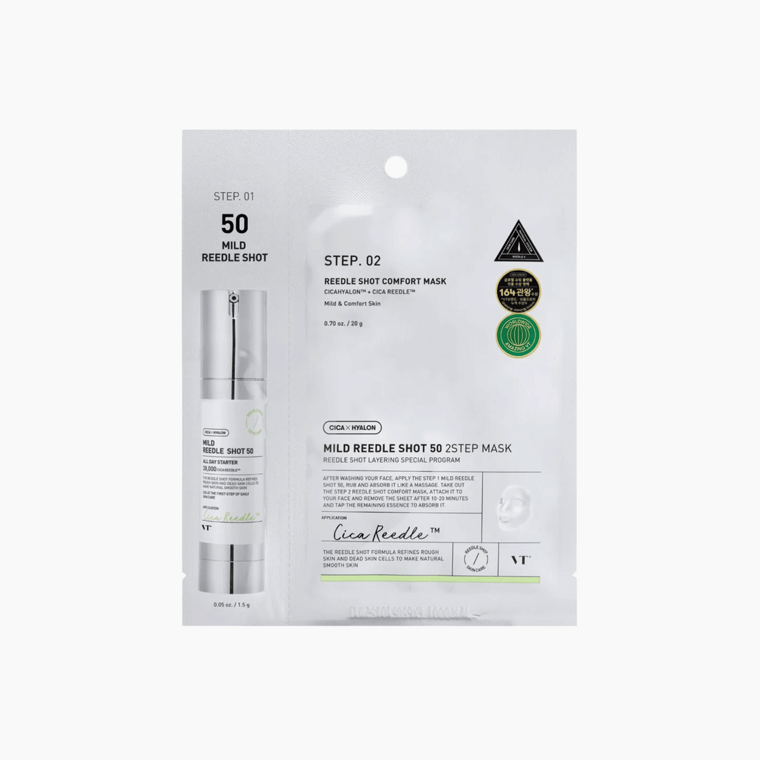 VT Cosmetics Reedle Shot 50 2Step Mask