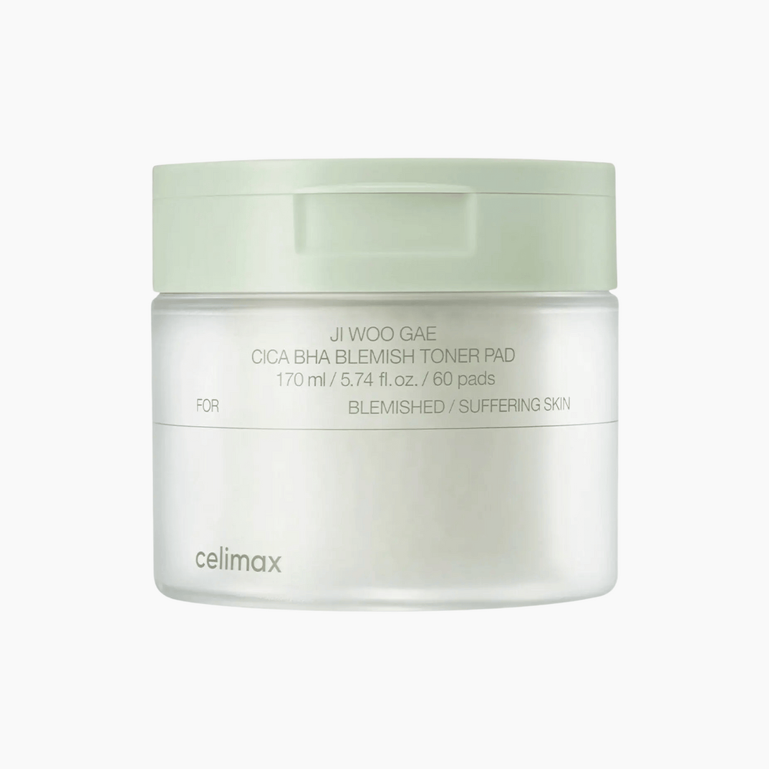 Celimax Cica BHA Blemish Toner Pad 170ml - 60 Pads