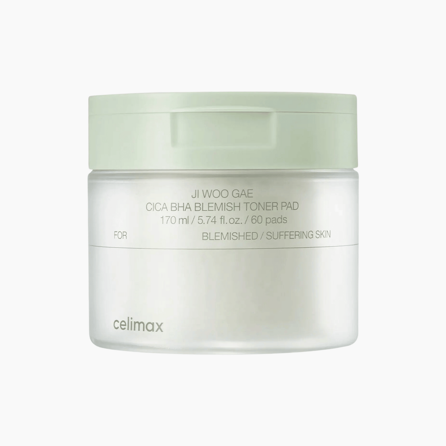 Celimax Cica BHA Blemish Toner Pad 170ml - 60 Pads