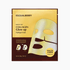 Eine gelb-braune Packung mit der Aufschrift EQQUALBERRY Collagen Glow up Hydrogel mask 30g, die auf der Vorderseite ein Bild der Maske und Produktangaben enthält.