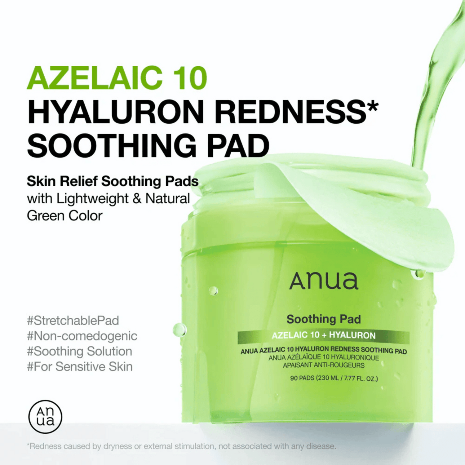 Anua Azelaic 10 + Hyaluron Soothing Pad 90 Pads