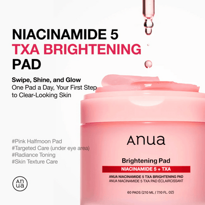 Anua Niacinamide 5 TXA Brightening Pad 60 Pads