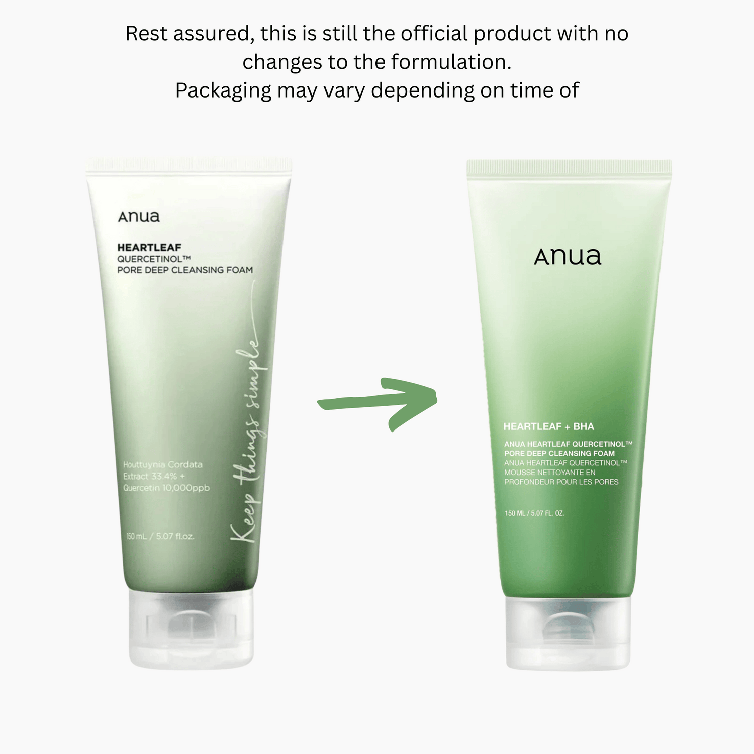 Anua Heartleaf Quercetinol Pore Deep Cleansing Foam 150ml