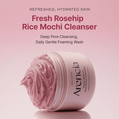 Arencia Fresh Rosehip Rice Mochi Cleanser 120g