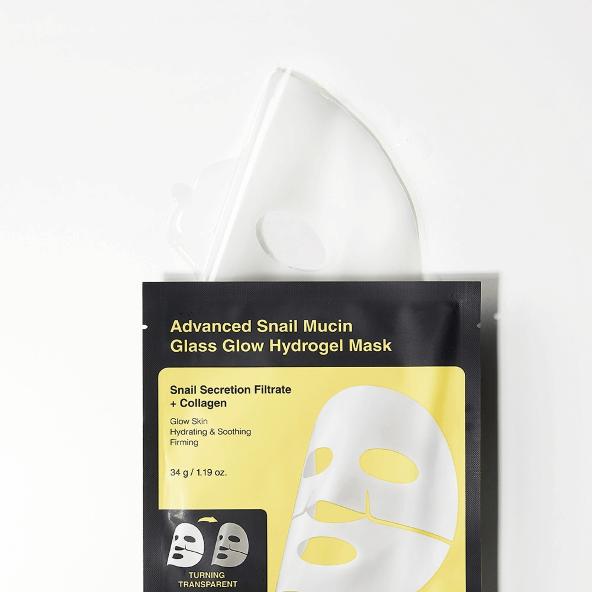COSRX Advanced Snail Mucin Glas Glow Hydrogel Maske 3 Stück