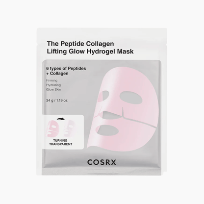 COSRX The Peptide Collagen Lifting Glow Hydrogel Mask 3 Stück