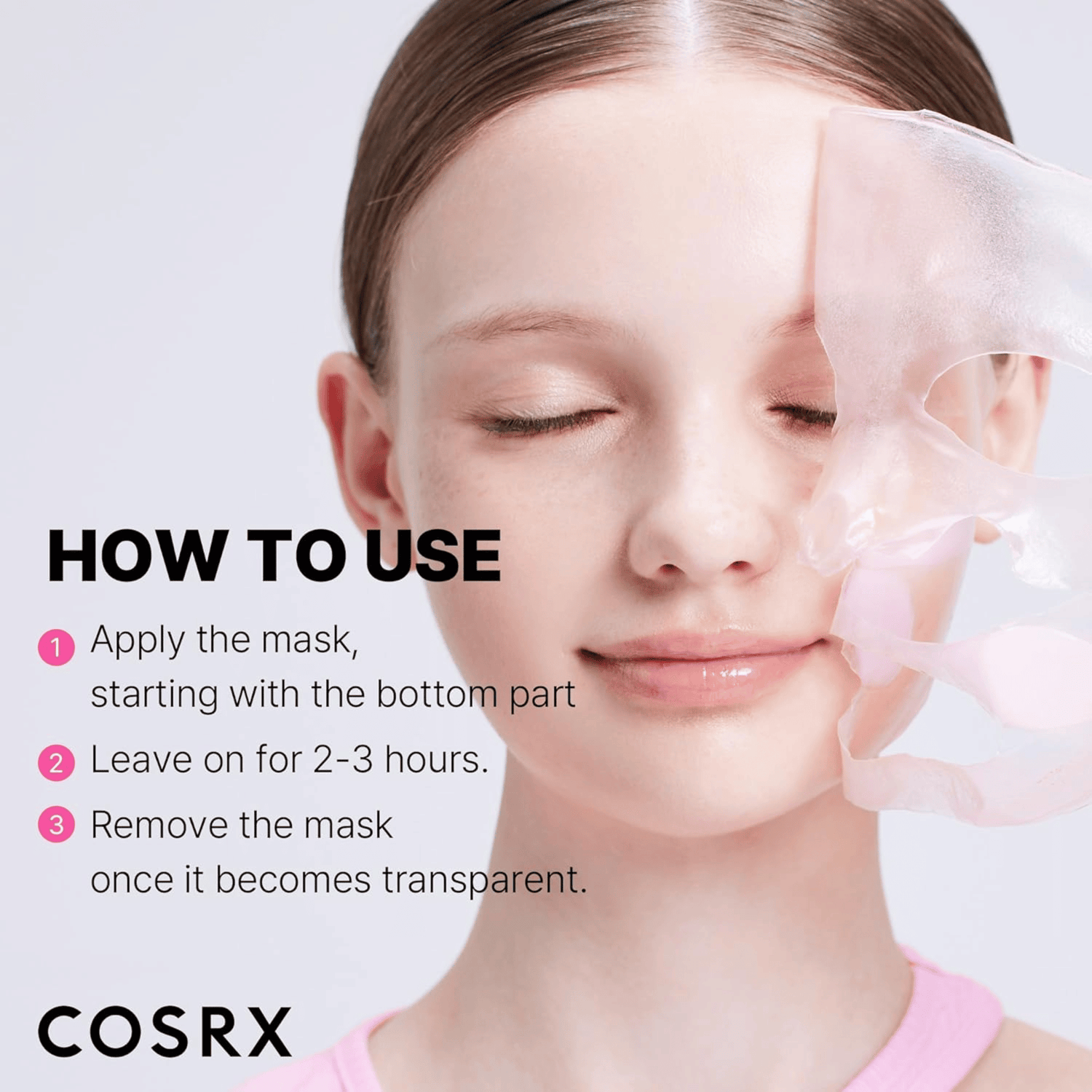 COSRX The Peptide Collagen Lifting Glow Hydrogel Mask 3 Stück