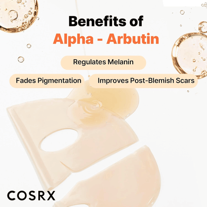 COSRX The Alpha-Arbutin Discoloration Care Hydrogel Mask 3 Stück