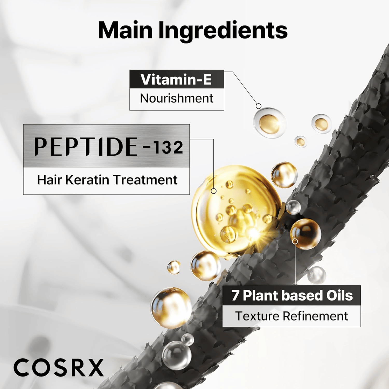COSRX PEPTIDE 132 Ultra Perfect Hair Bonding Oil Serum 28ml