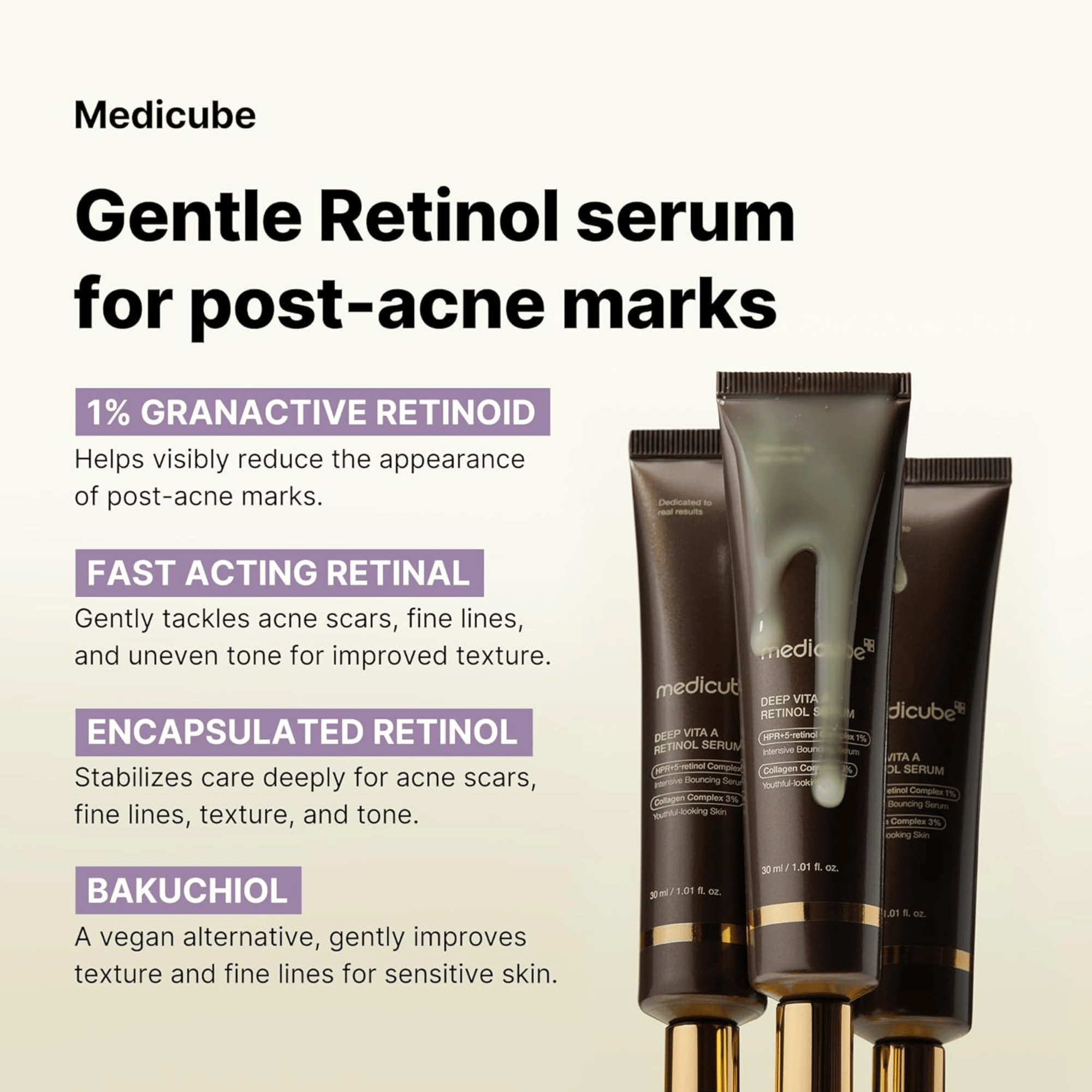 Medicube Deep Vita A Retinol Serum 30ml - cosmadic
