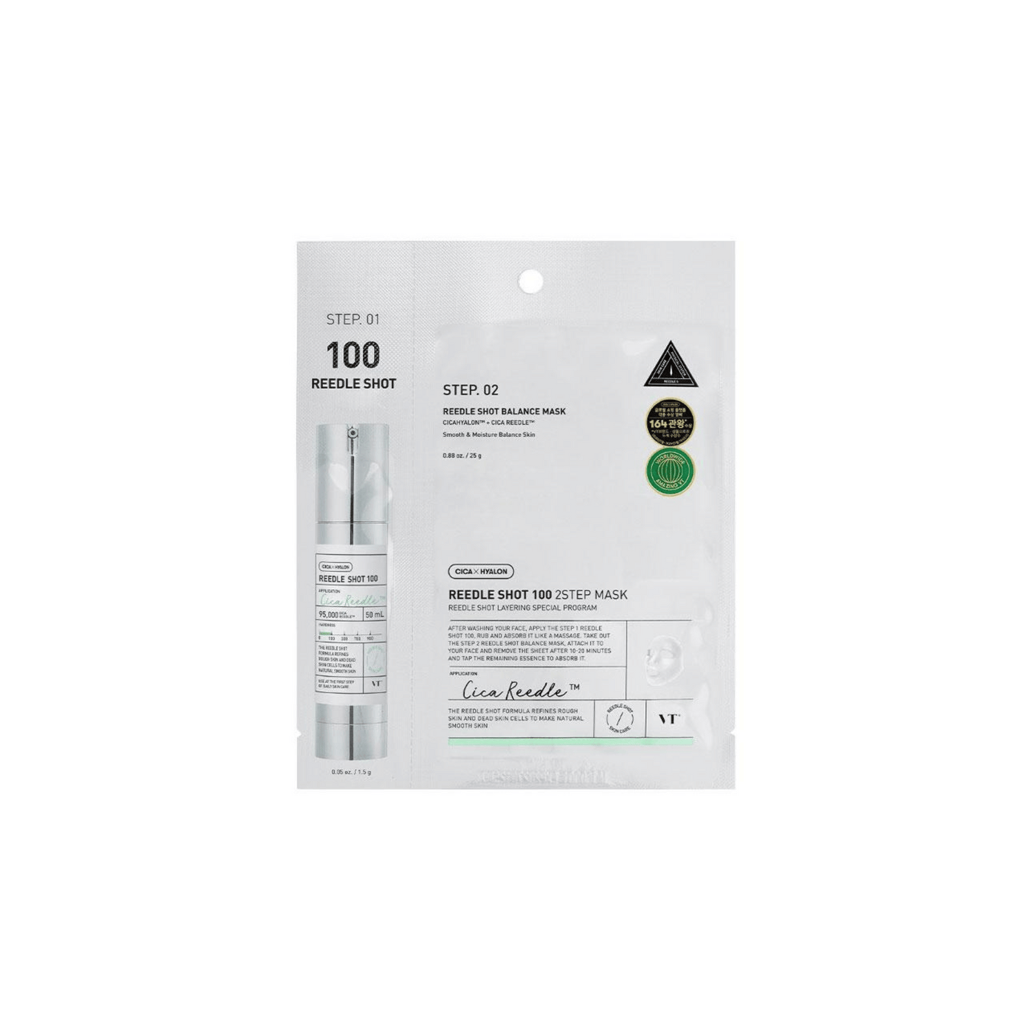 VT Cosmetics Reedle Shot 100 2Step Mask