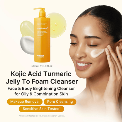 Medicube Kojic Acid Turmeric Purifying Gel Cleanser 500ml