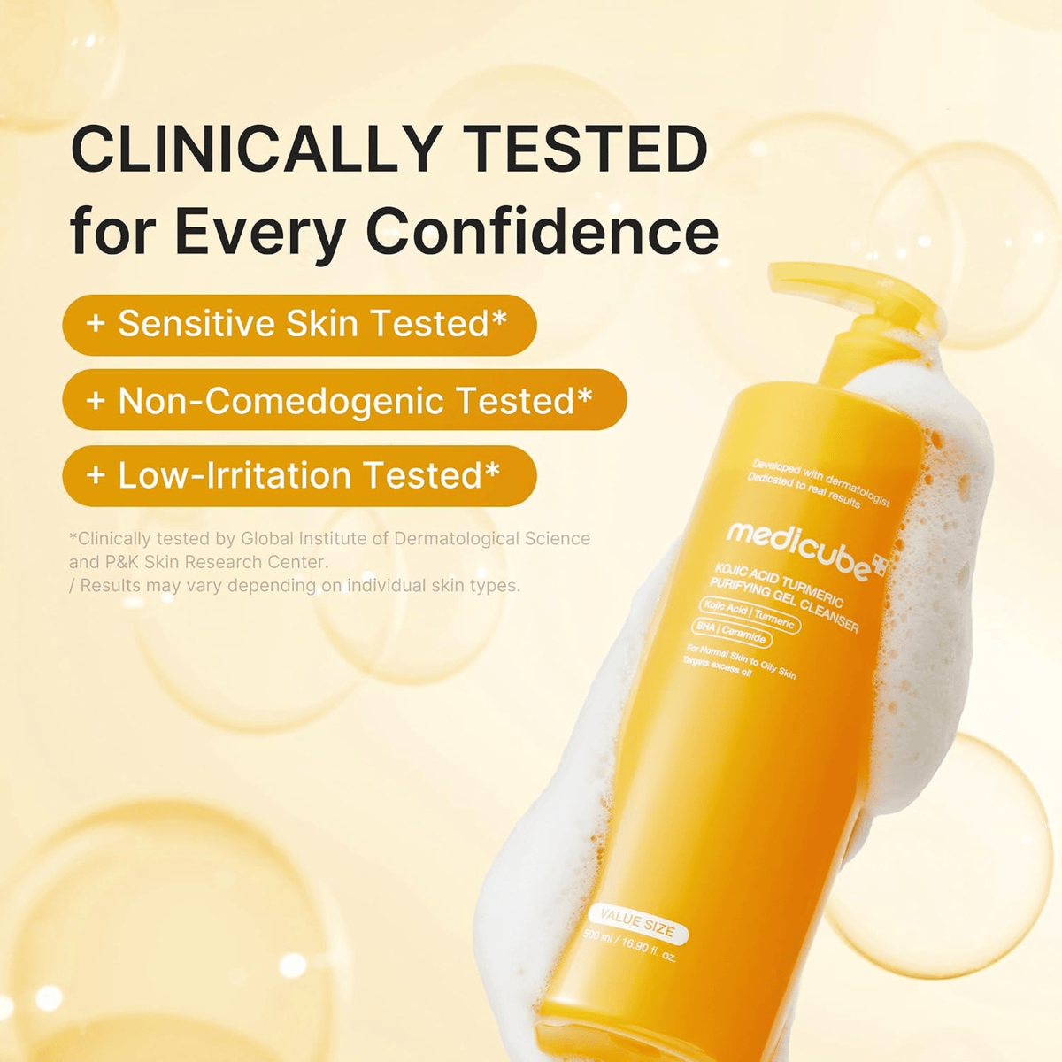 Medicube Kojic Acid Turmeric Purifying Gel Cleanser 500ml