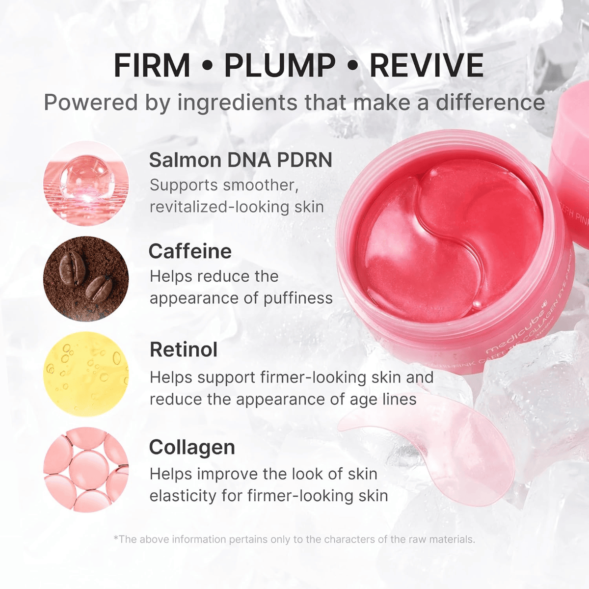Medicube PDRN Pink Caffeine Collagen Eye Patch 60 Stk