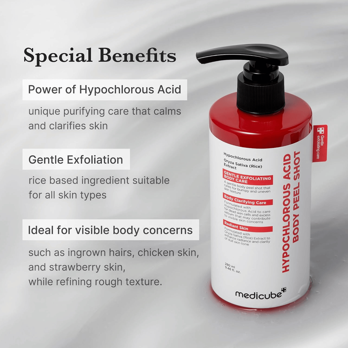Medicube Hypochlorous Acid Body Peel Shot 280ml