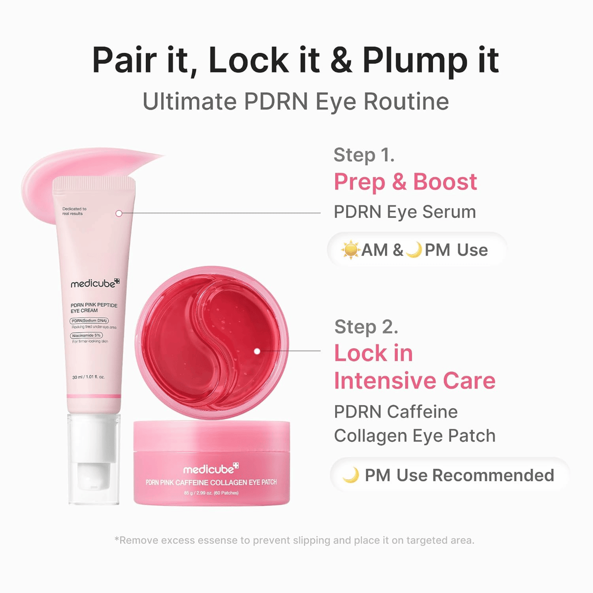 Medicube PDRN Pink Caffeine Collagen Eye Patch 60 Stk