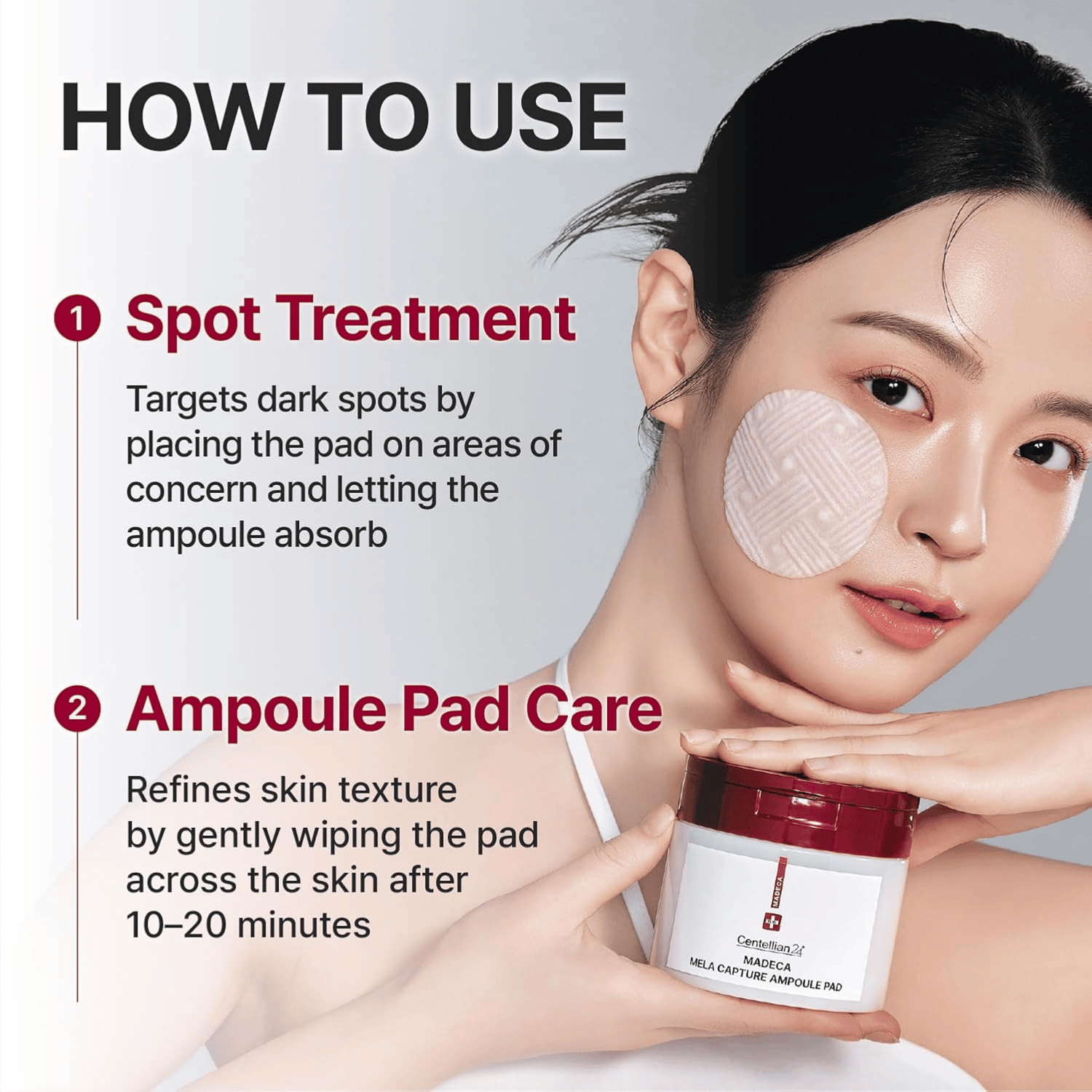 Centellian 24 Madeca Mela Capture Ampoule Pad (60 Pads) - cosmadic