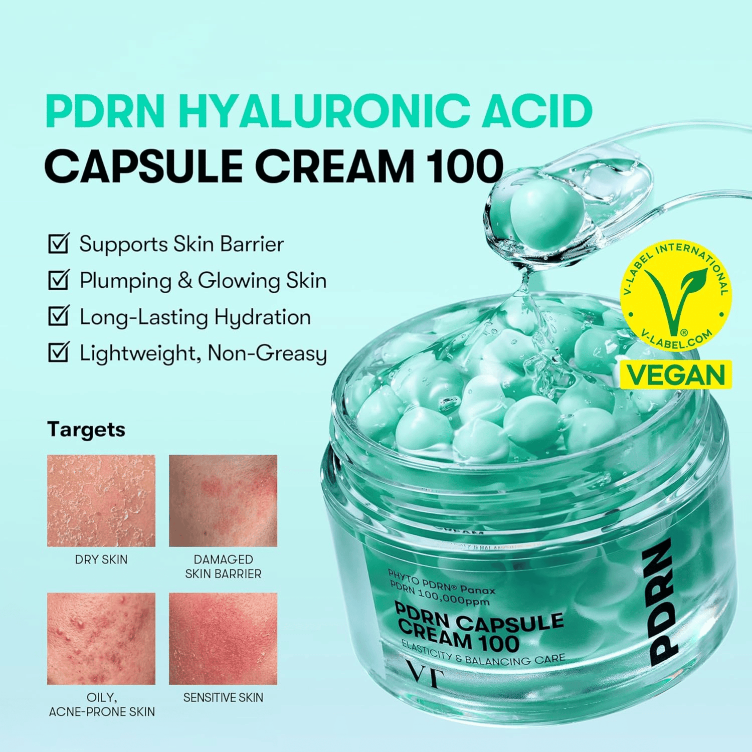 VT Cosmetics PDRN Capsule Cream 100 50ml - cosmadic