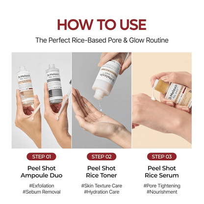 Dr.Melaxin Peel Shot Glow White Rice Serum 30ml - cosmadic