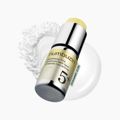 Numbuzin No.5 Glutathione TXA Advanced Dark Spot Ampoule Concentrate 10g+0.7g - cosmadic