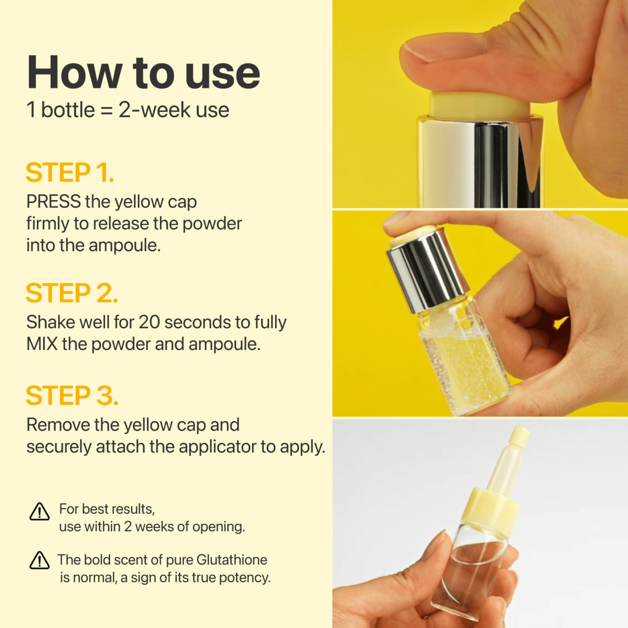 Numbuzin No.5 Glutathione TXA Advanced Dark Spot Ampoule Concentrate 10g+0.7g - cosmadic