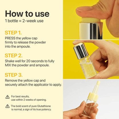 Numbuzin No.5 Glutathione TXA Advanced Dark Spot Ampoule Concentrate 10g+0.7g - cosmadic