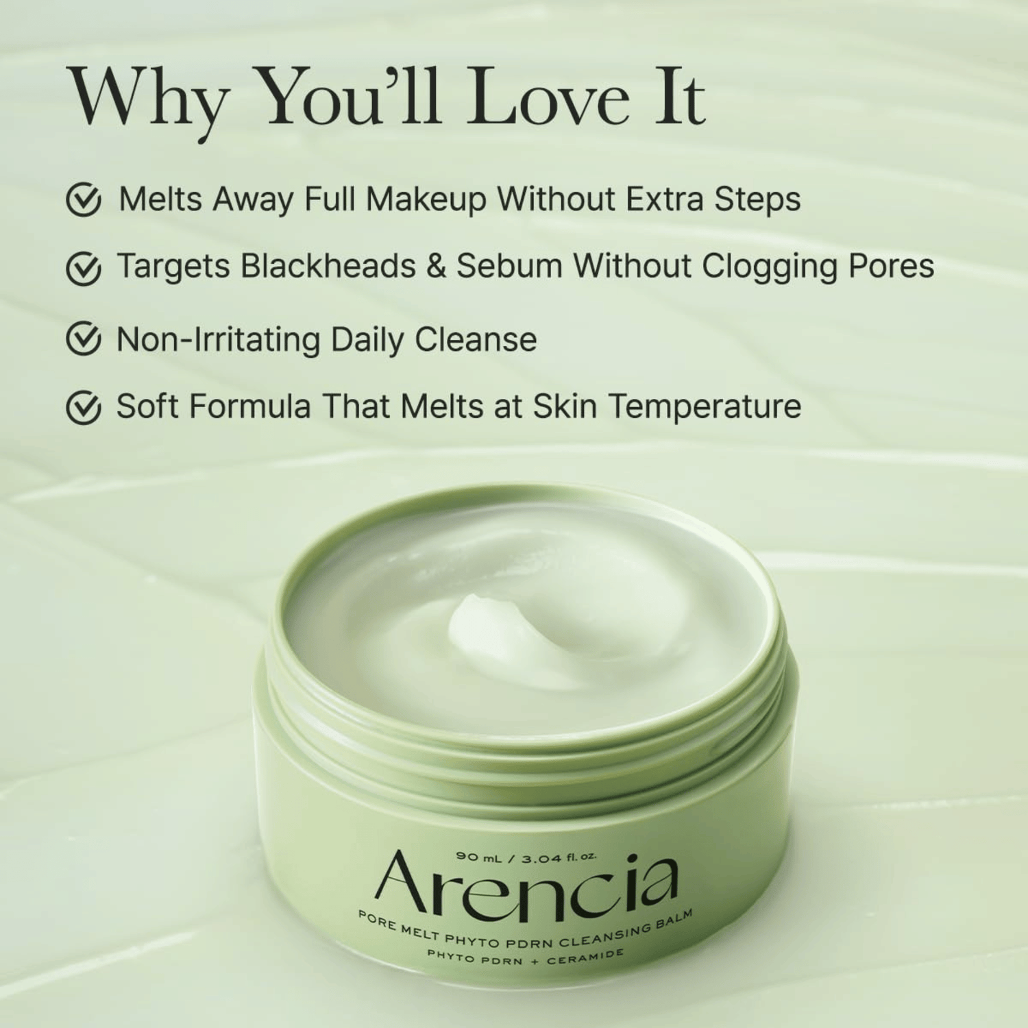 Arencia Pore Melt Phyto PDRN Cleansing Balm 90ml - cosmadic