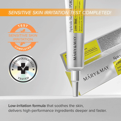 MARY &amp; MAY Spicule Retinol PDRN Cream 15g - cosmadic