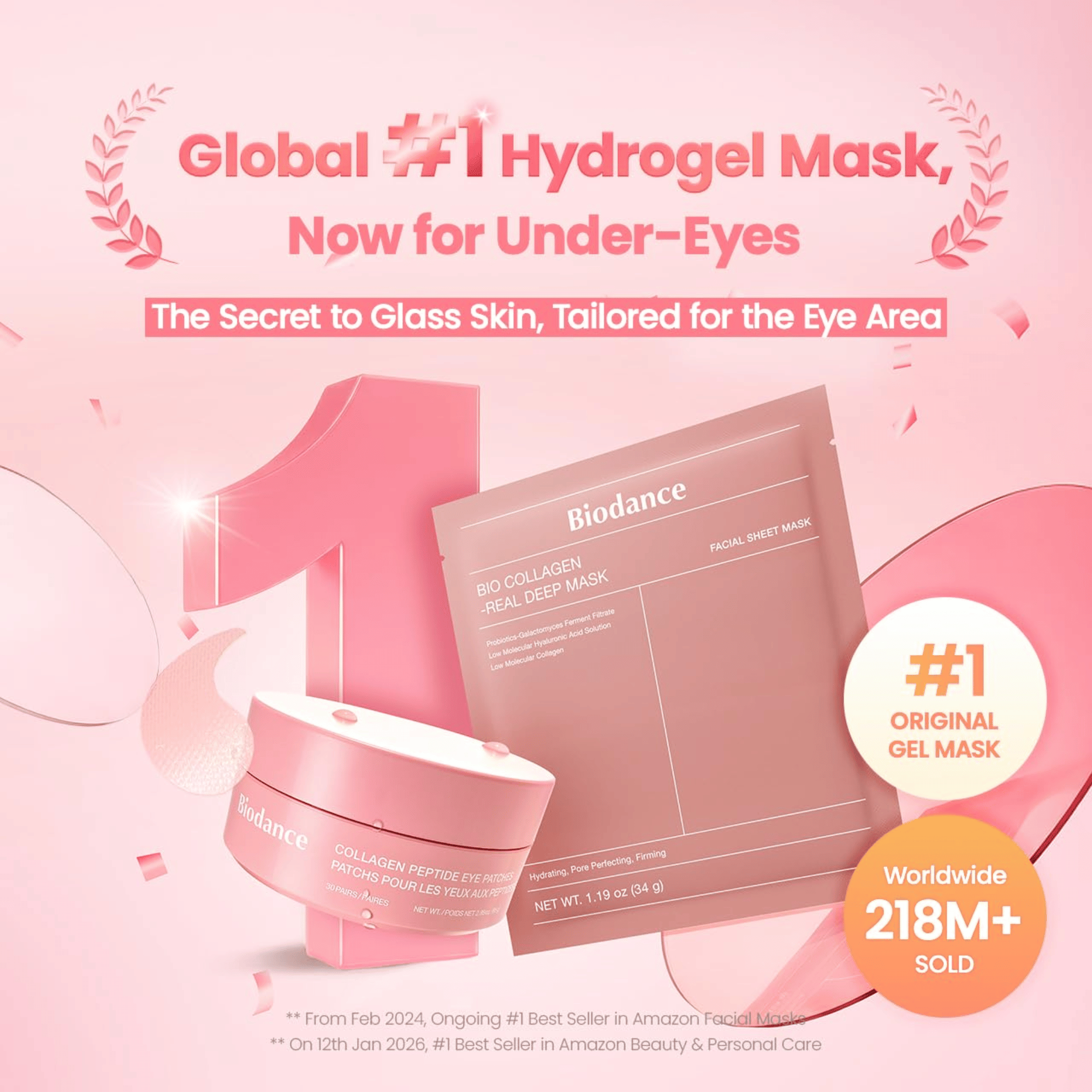 Biodance Collagen Peptide Eye Patches 30 Stk - cosmadic