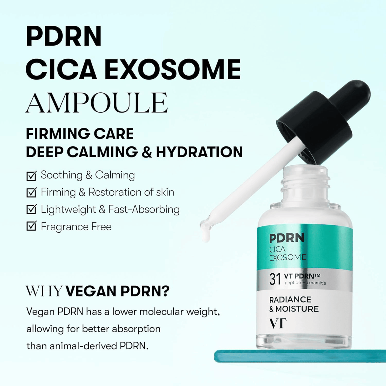 VT Cosmetics PDRN Cica Exosome R5 Firming Ampoule 30ml