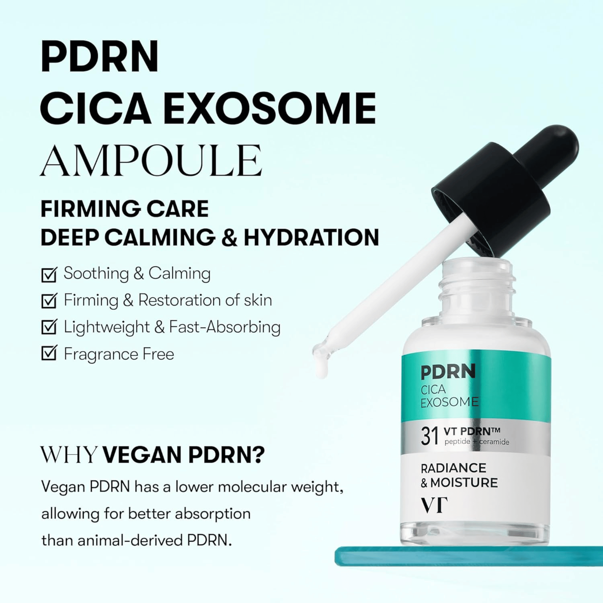 VT Cosmetics PDRN Cica Exosome R5 Firming Ampoule 30ml
