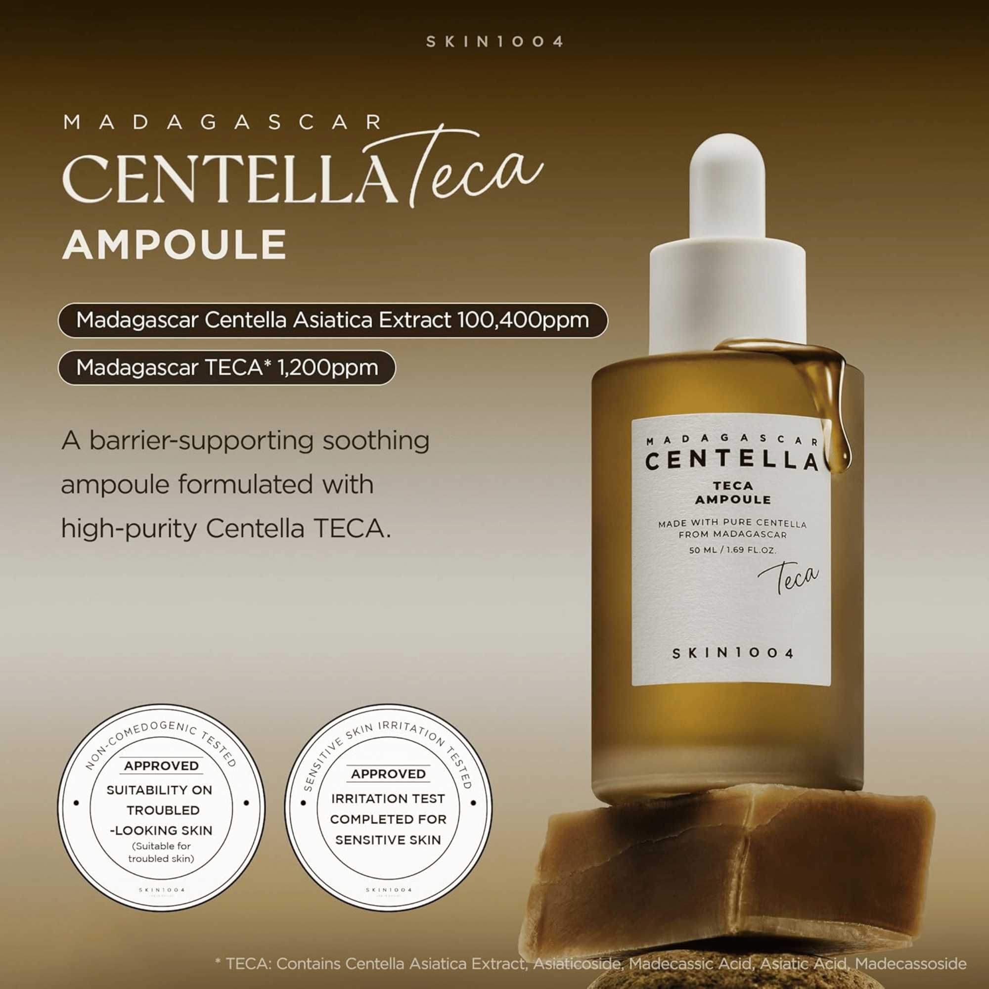 Skin1004 Madagascar Centella Teca Ampoule  50ml - cosmadic