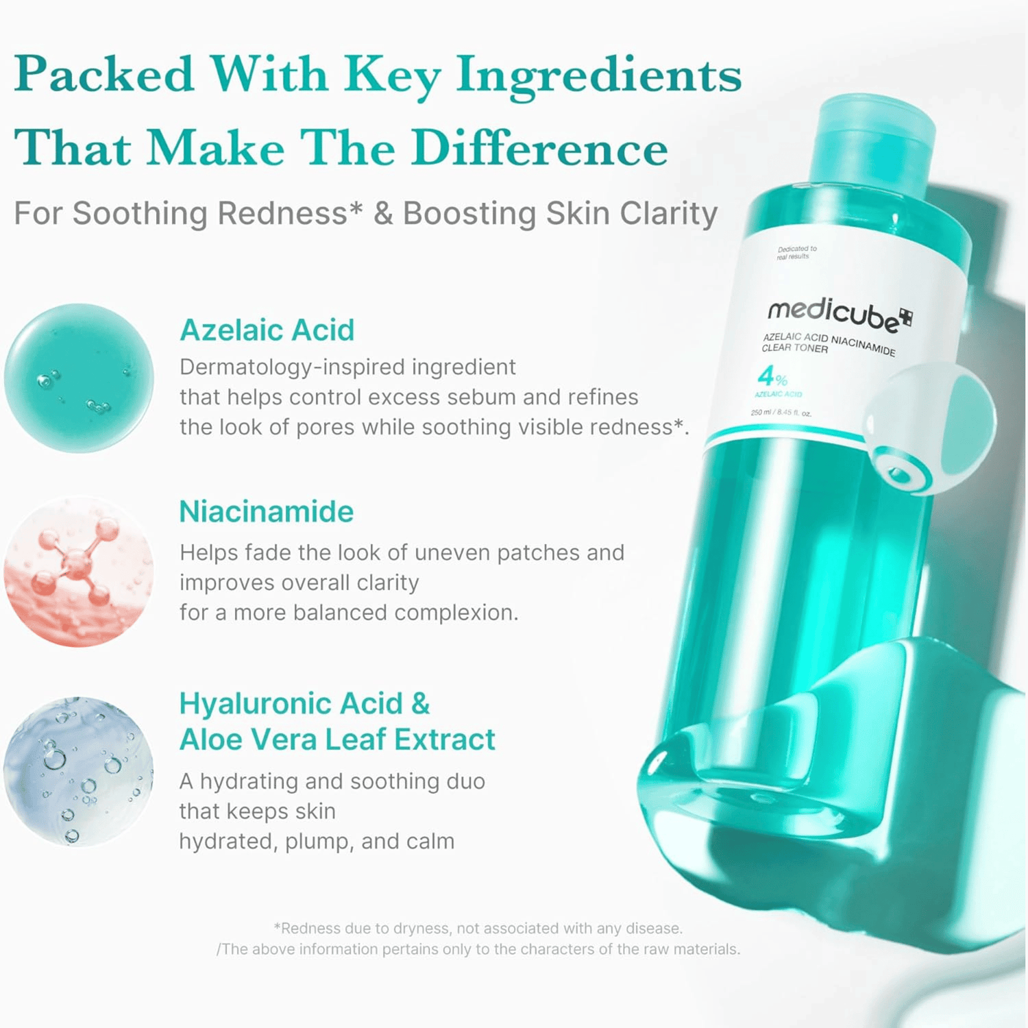 Medicube Azelaic Acid Niacinamide Clear Toner 250ml - cosmadic