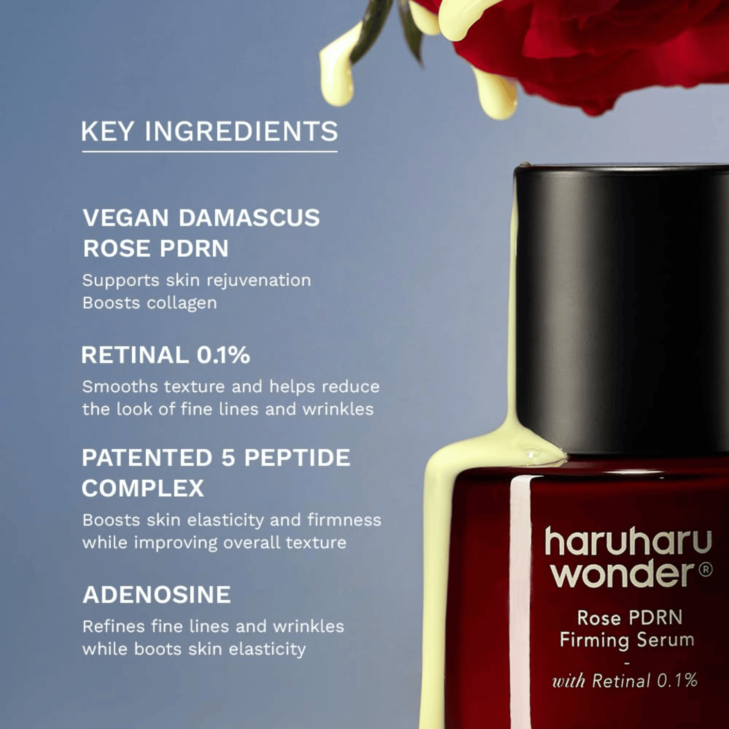 HaruHaru Wonder Rose PDRN Firming Serum 30ml - cosmadic