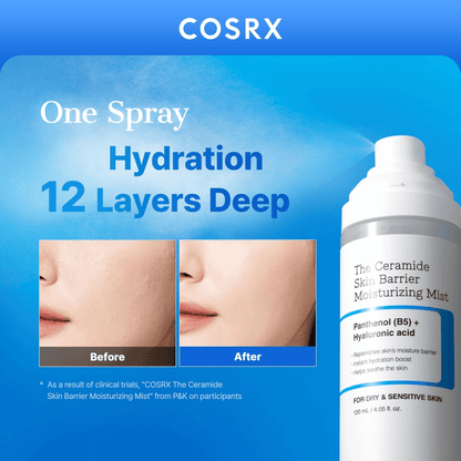 COSRX The Ceramide Skin Barrier Moisturizing Mist 120ml - cosmadic