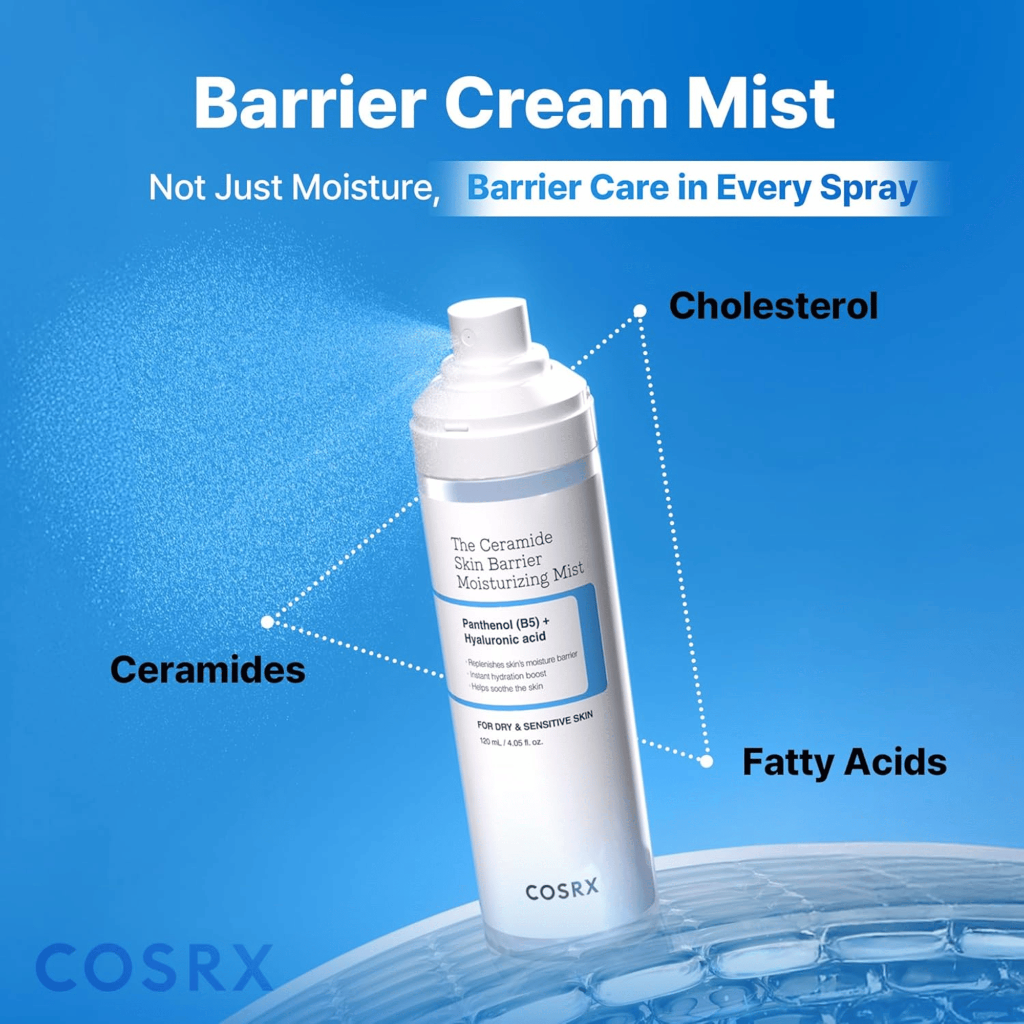COSRX The Ceramide Skin Barrier Moisturizing Mist 120ml - cosmadic