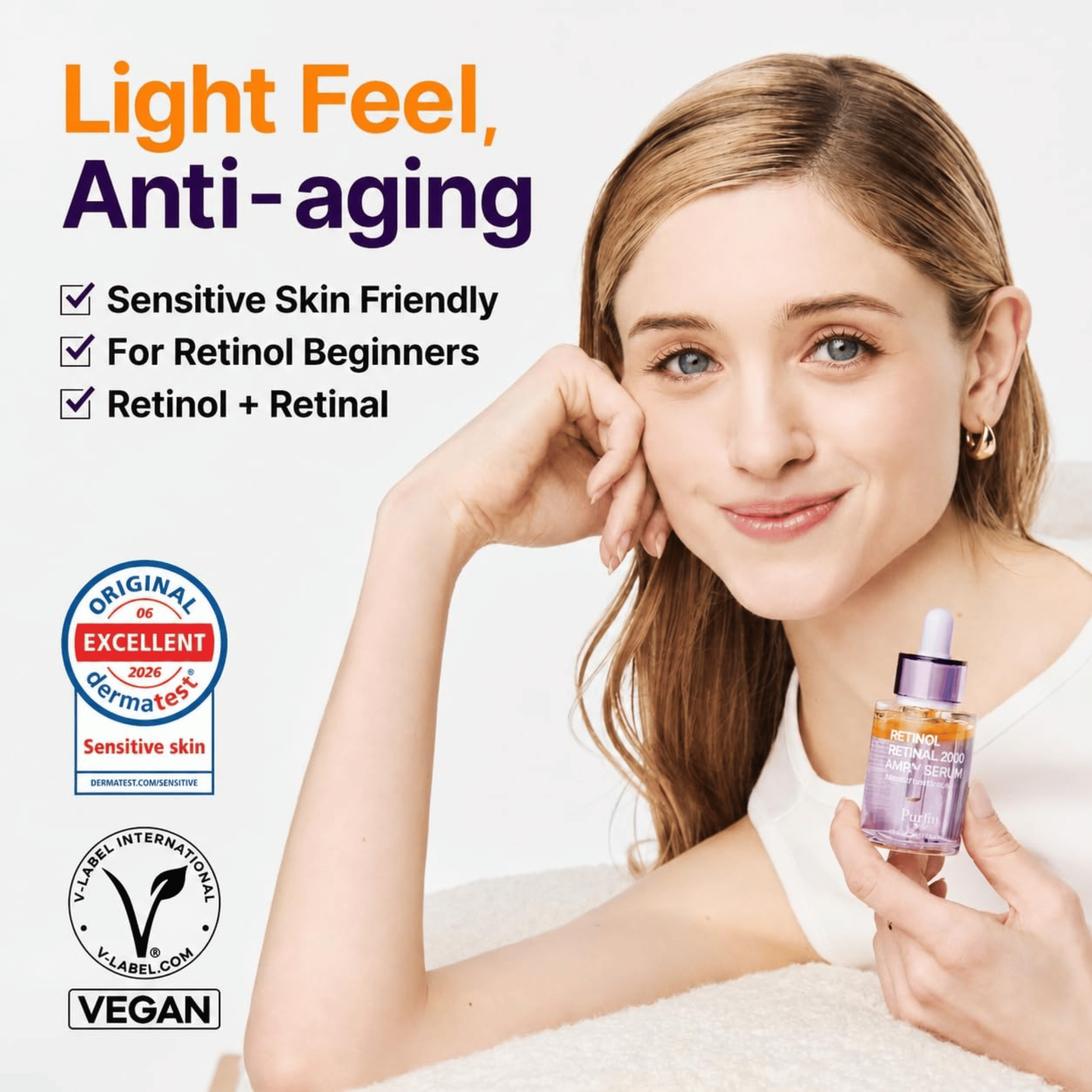 Purito Seoul Retinol Retinal 2000 NAD+ Serum 30ml - cosmadic