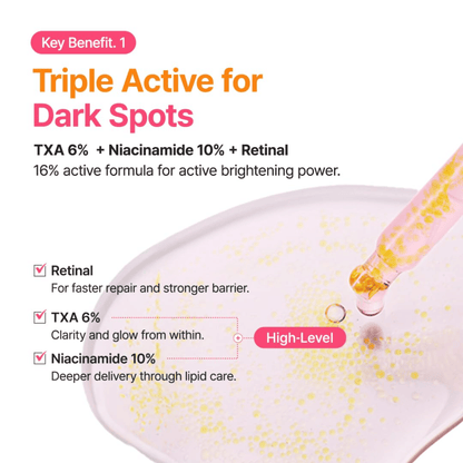 Purito Seoul TXA 6 Niacinamide 10 Retinal Serum 30ml - cosmadic