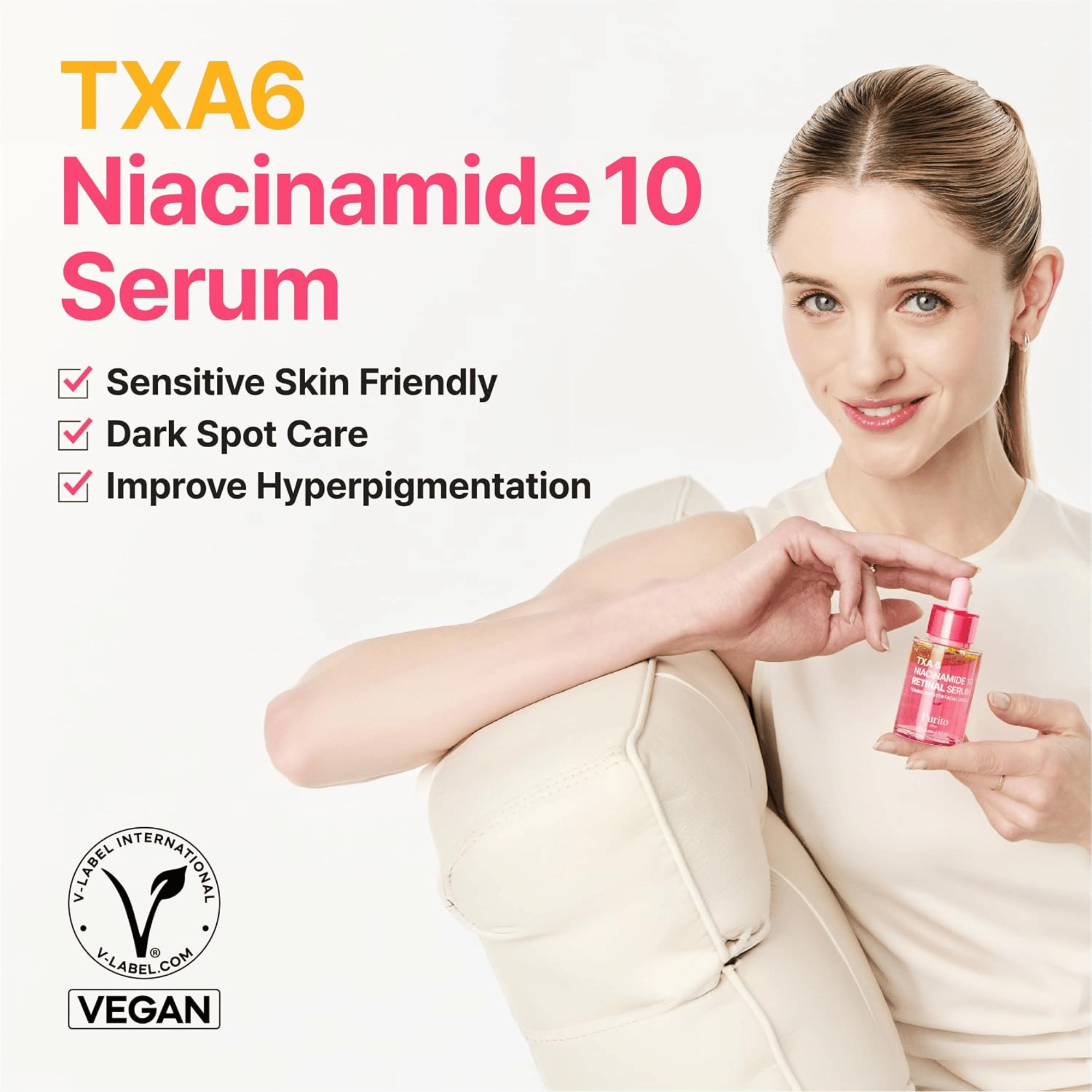 Purito Seoul TXA 6 Niacinamide 10 Retinal Serum 30ml - cosmadic