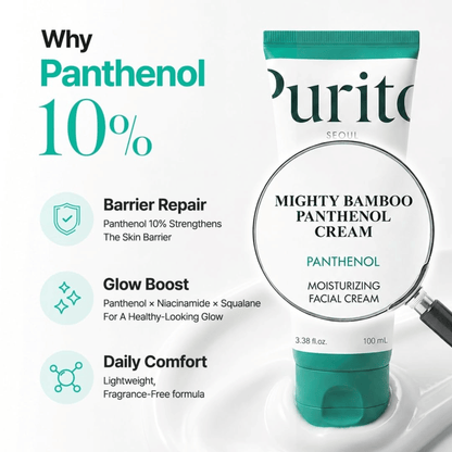 Purito Seoul Mighty Bamboo Panthenol Cream 100ml - cosmadic