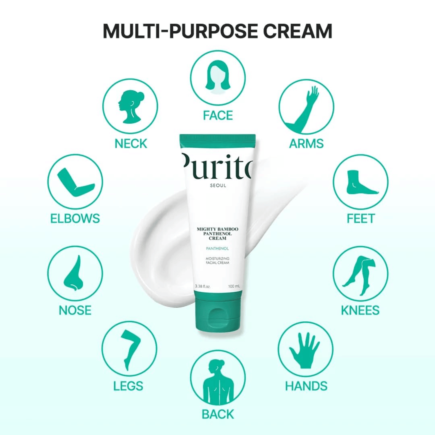 Purito Seoul Mighty Bamboo Panthenol Cream 100ml - cosmadic