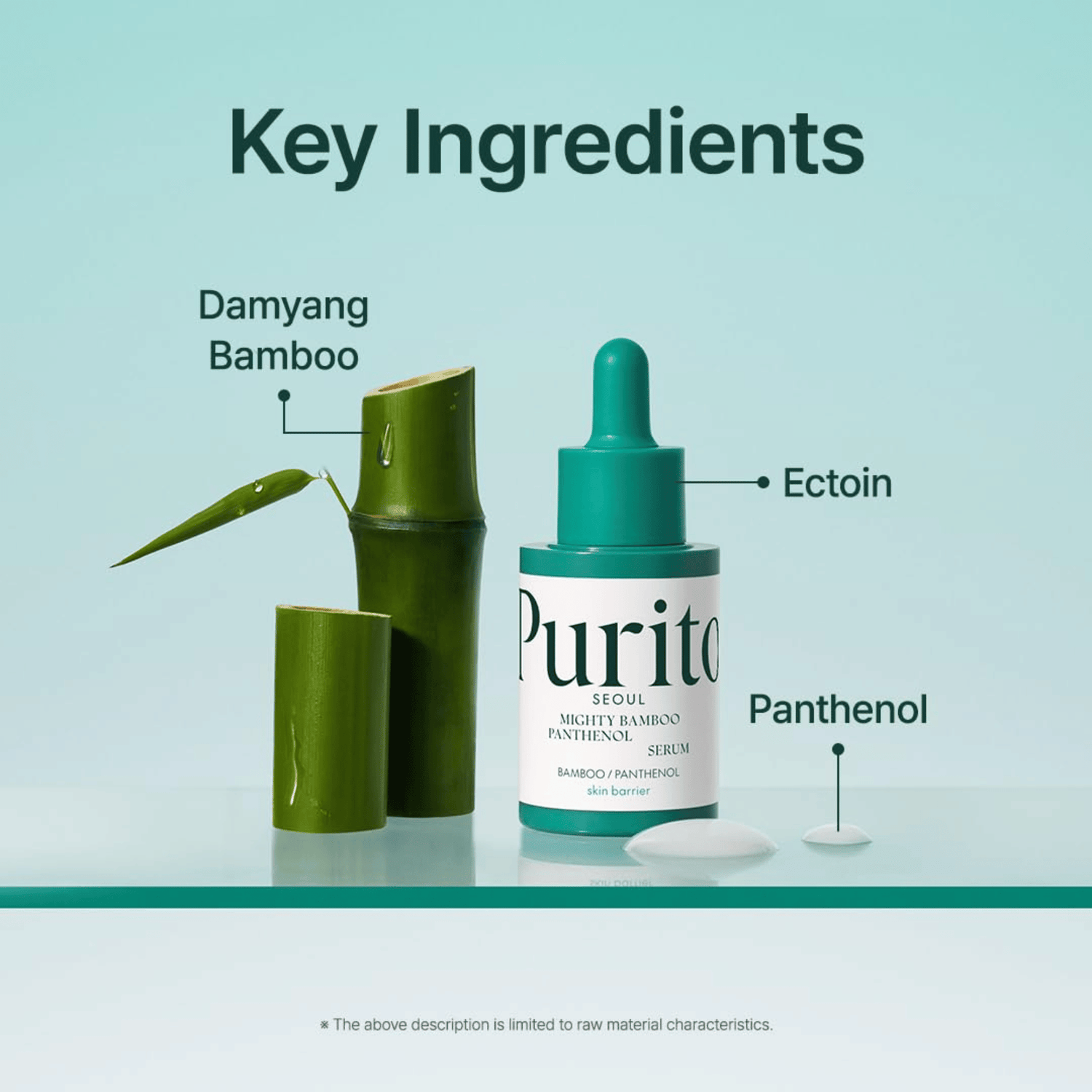 Purito Seoul Mighty Bamboo Panthenol Serum 30ml - cosmadic