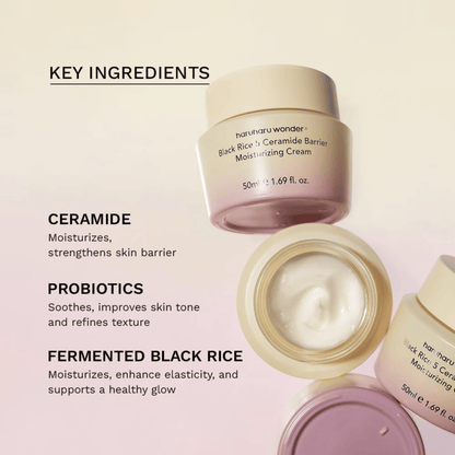 HaruHaru Wonder Black Rice 5 Ceramide Barrier Moisturizing Cream 50ml - cosmadic